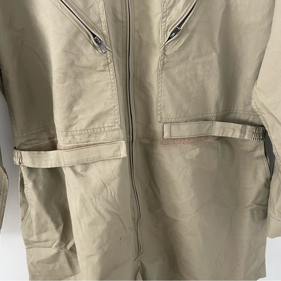 GOOD AMERICAN Womens Flight Suit Romper Size 5 Postal Khaki - Picture 5 of 15